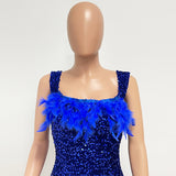 Sequin Ruffled Dress