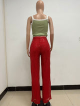 Glamorous Sequin Wide-Leg Pants