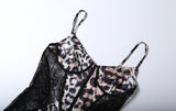 Leopard Print Maxi Dress with Accents