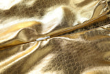Glamorous Gold & White Evening Dress