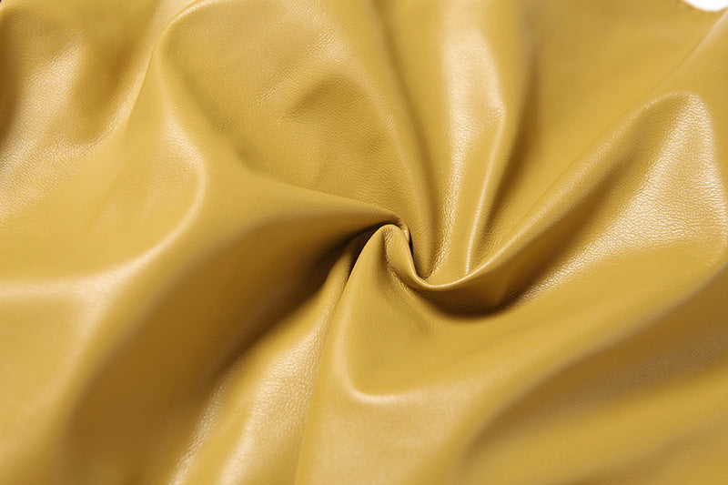 Zipper-Front Jacket in Yellow