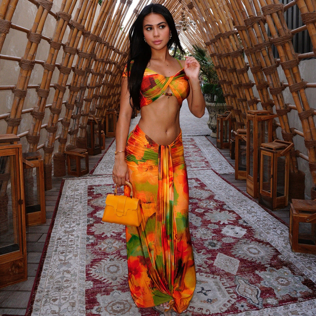 Vibrant Tie-Dye Two-Piece Set