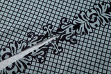 Black Lace-Patterned Evening Dress