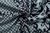 Black Lace-Patterned Evening Dress