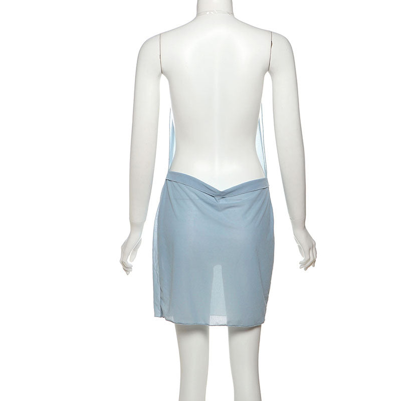 3D Droplet-embellished Mini Dress