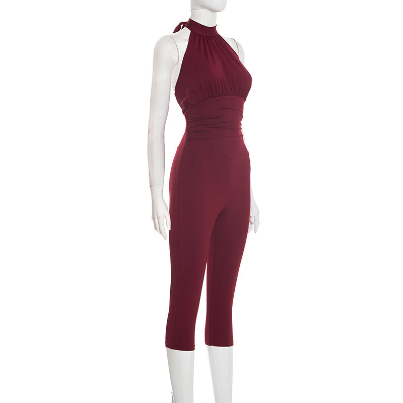 Sleek Halter-Top Jumpsuit