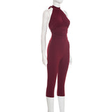Sleek Halter-Top Jumpsuit