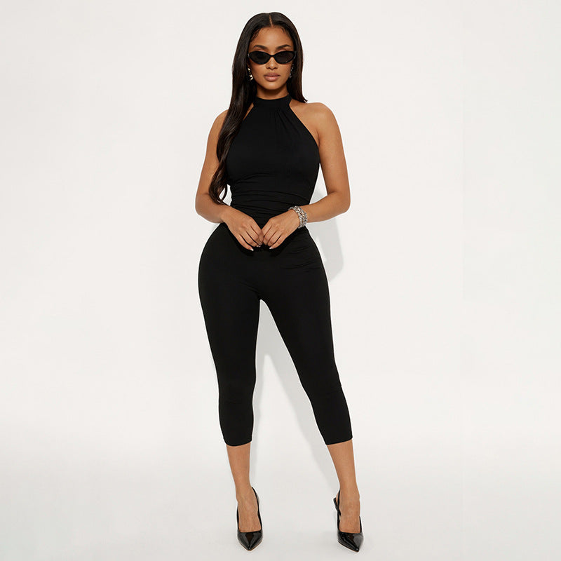 Sleek Halter-Top Jumpsuit