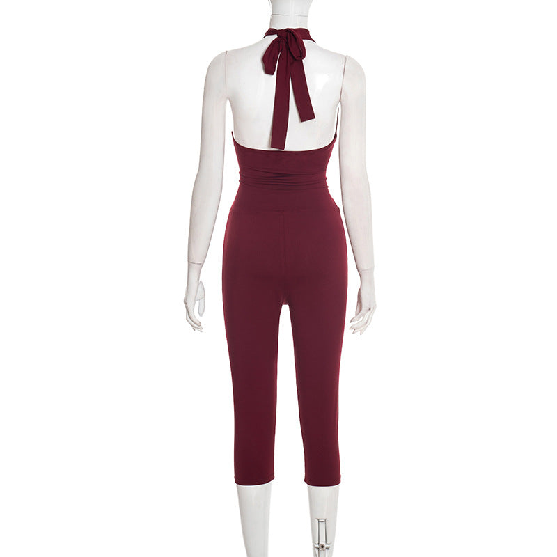 Sleek Halter-Top Jumpsuit