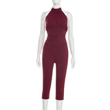 Sleek Halter-Top Jumpsuit