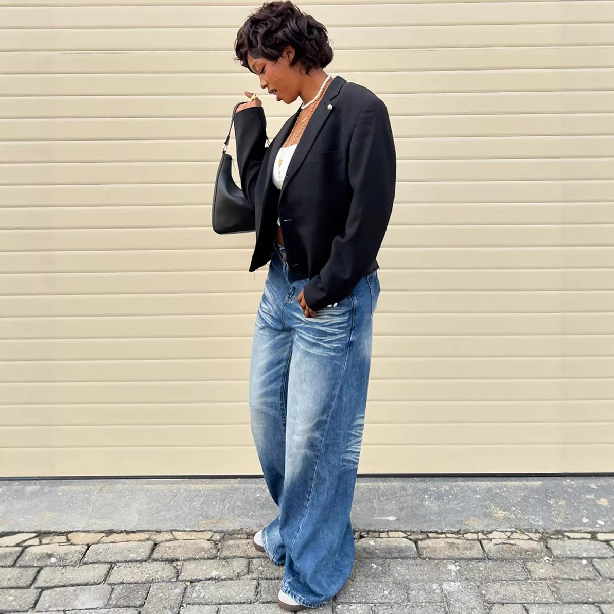 Casual Chic Wide-Leg Baggy Jeans