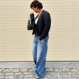 Casual Chic Wide-Leg Baggy Jeans