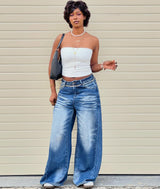 Casual Chic Wide-Leg Baggy Jeans