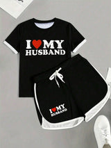 Matching "I Love My Husband" Casual Set