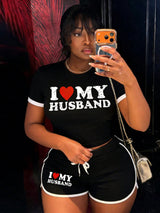 Matching "I Love My Husband" Casual Set