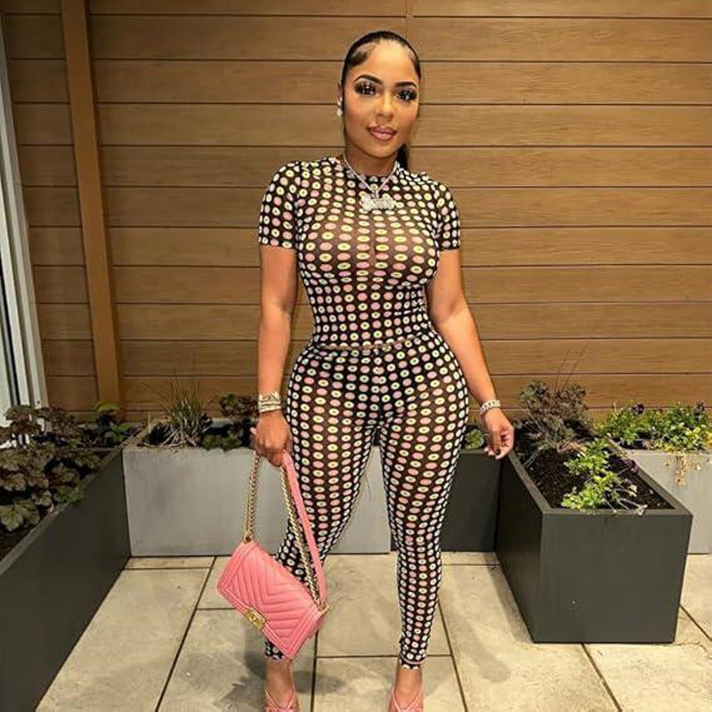Chic Polka Dot Two-Piece  Set