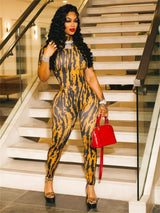 Animal Print Jumpsuit