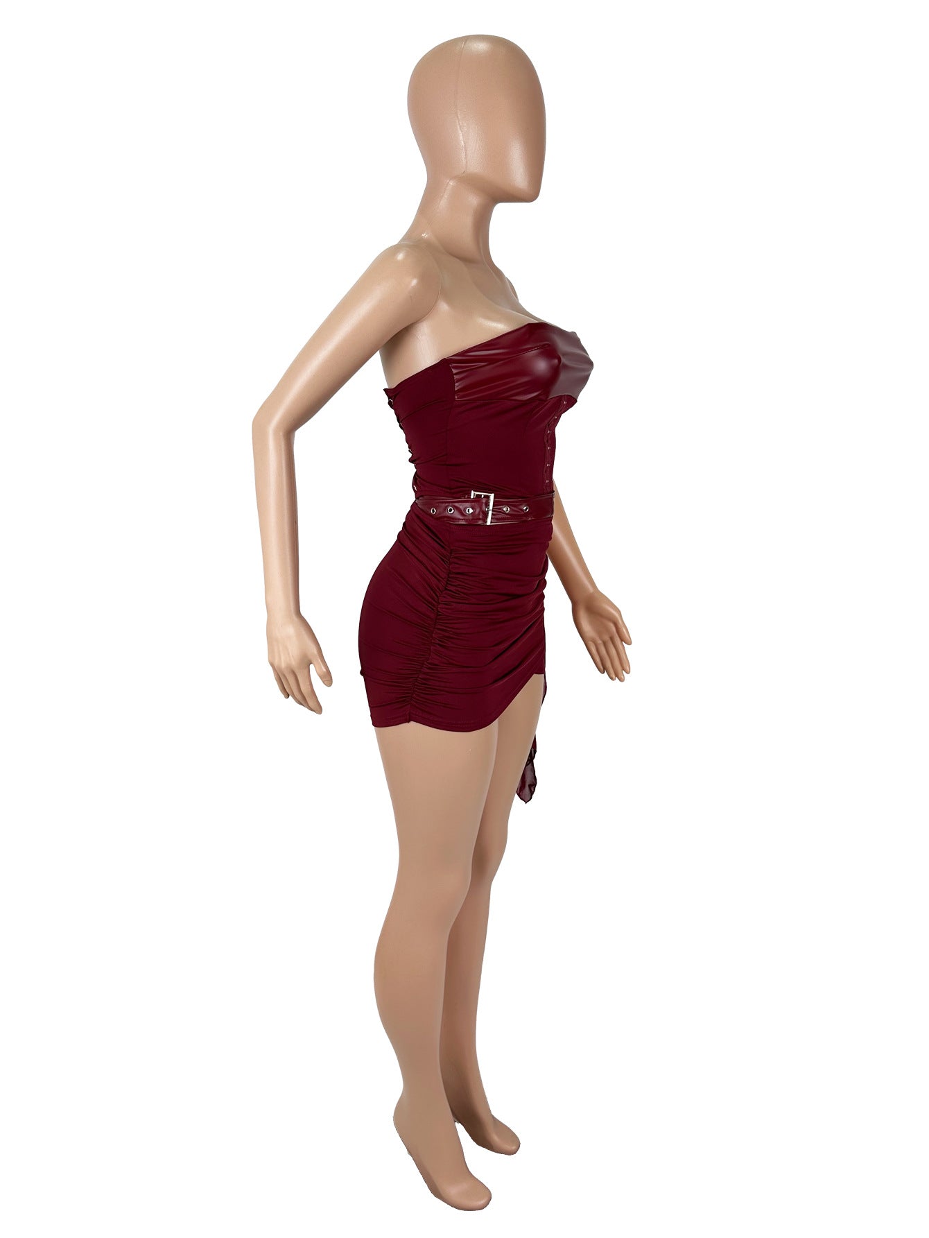 Elegant Strapless Corset Top & Skirt
