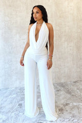 Halter Strapless Tops with Wide Leg Pants