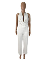 Halter Strapless Tops with Wide Leg Pants