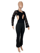 Off-Shoulder Lace Jumpsuit