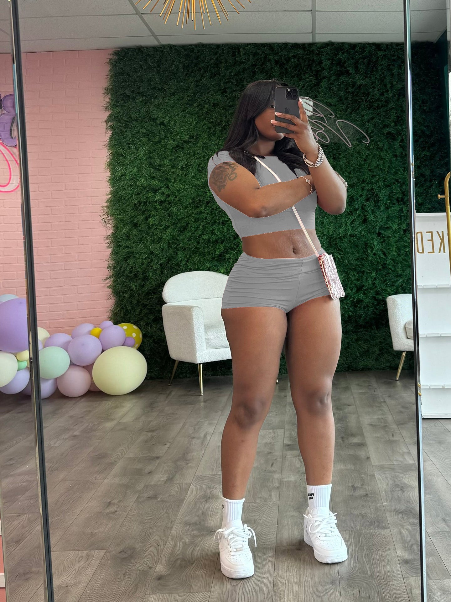 Crop Top & Shorts Set