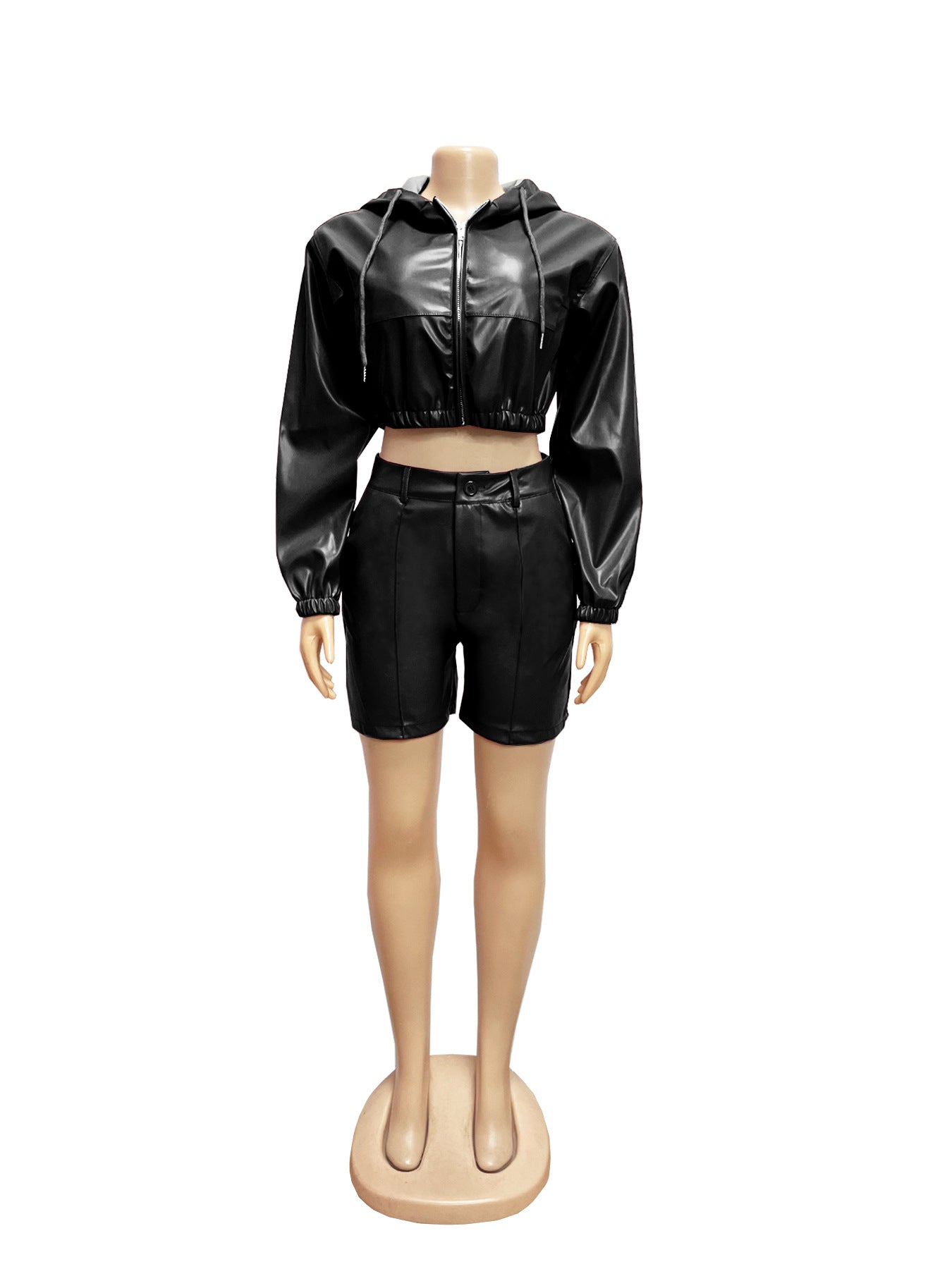Cropped Jacket & Shorts  Outfit Set