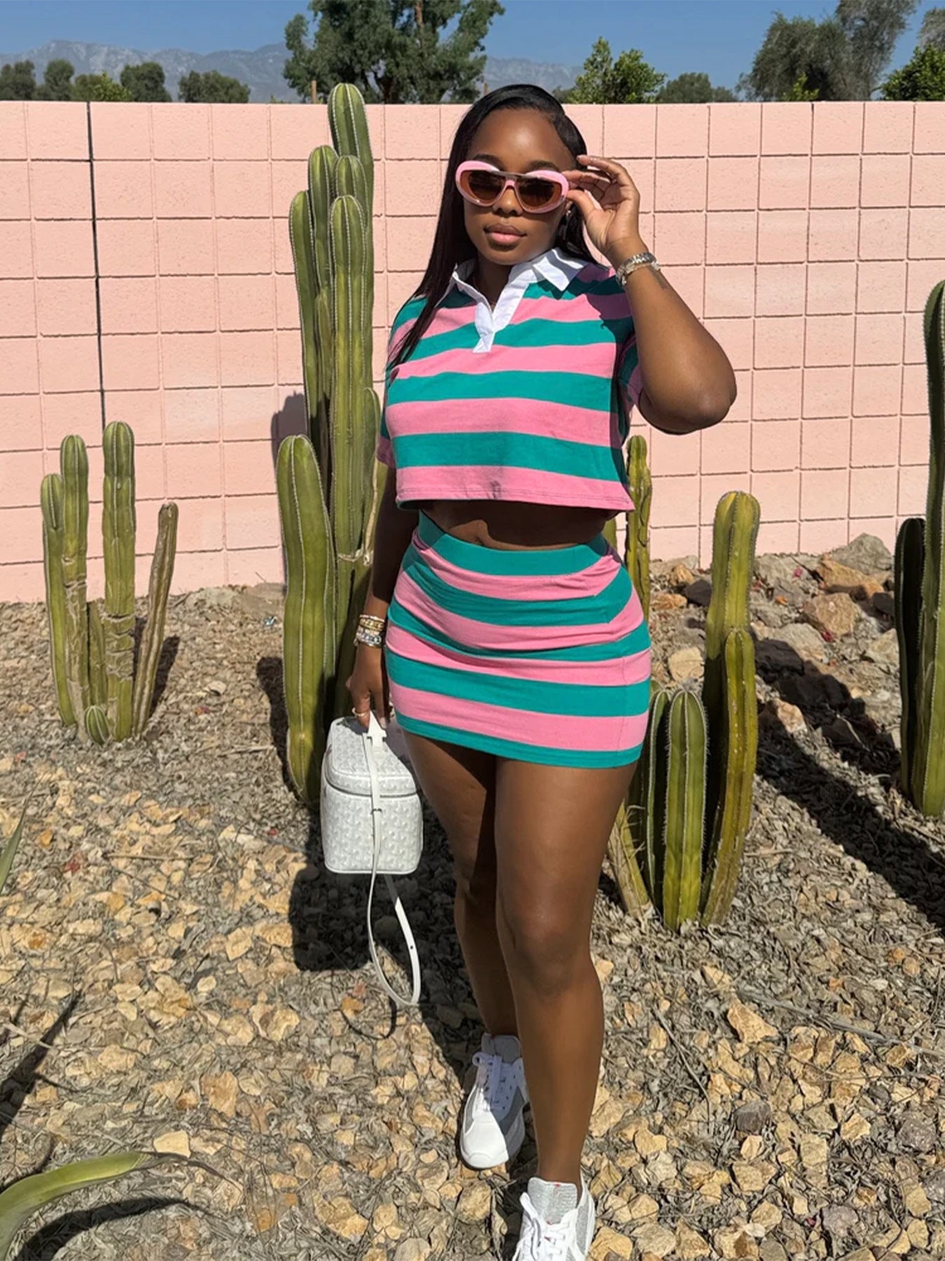 Striped Two-Piece Set