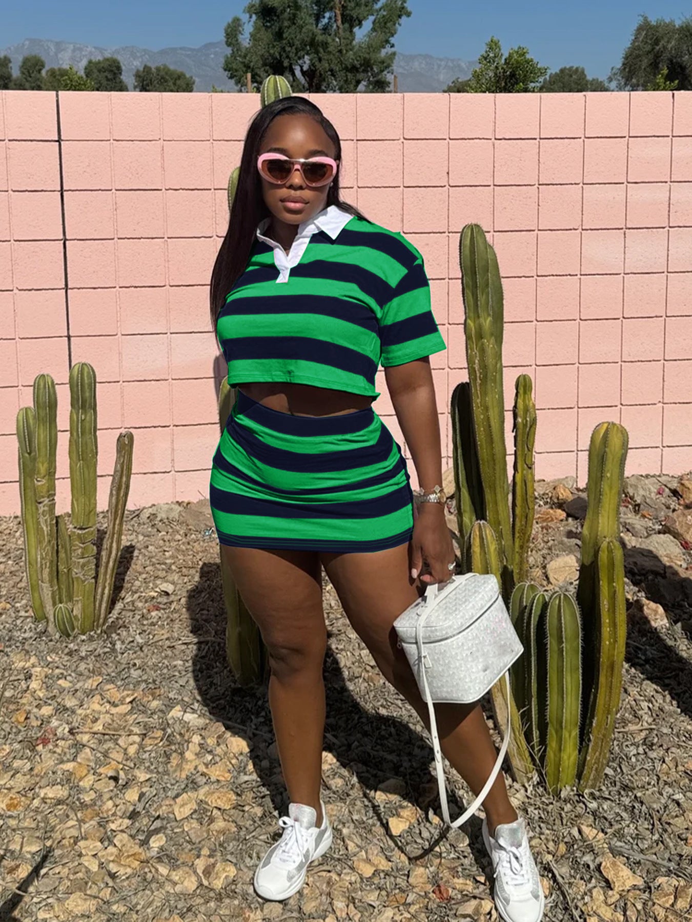 Striped Two-Piece Set