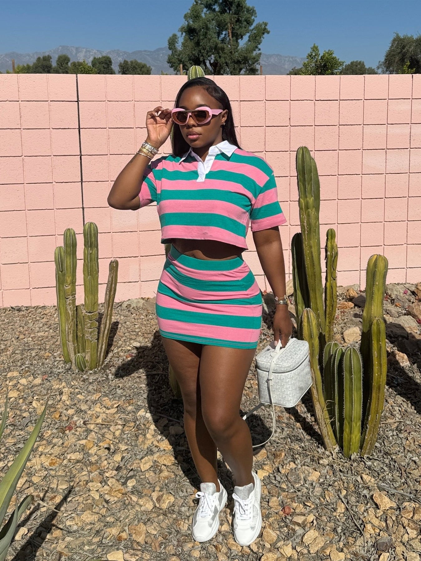 Striped Two-Piece Set