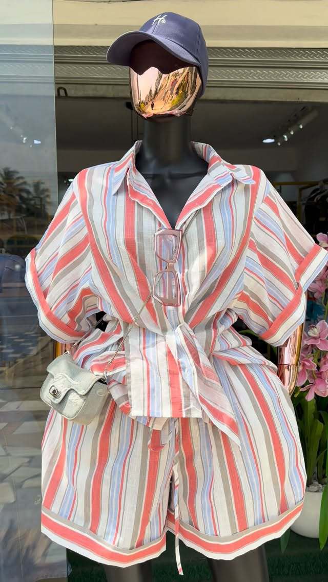 Casual Striped Lounge Set
