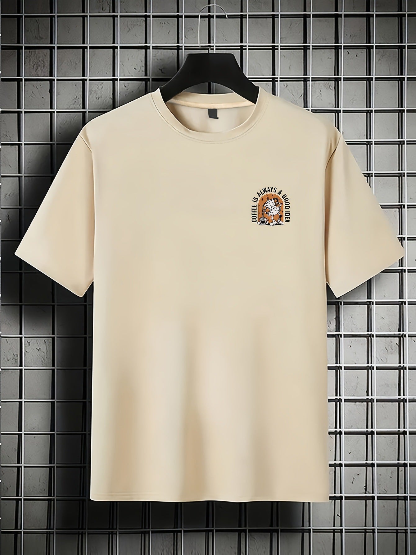 Casual Coffee Themed T-Shirt