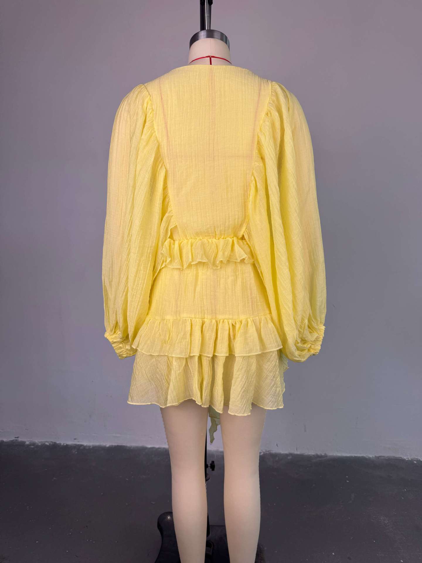 Yellow Ruffled Dress