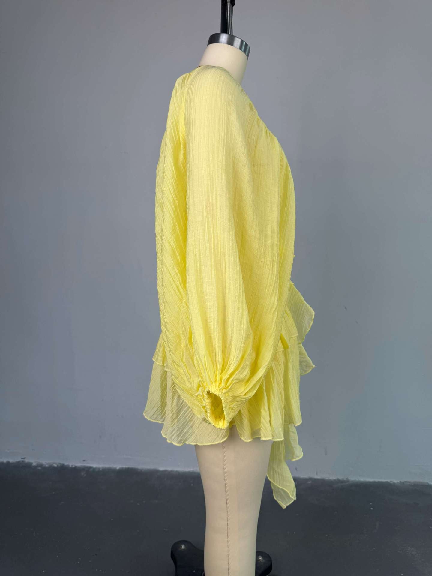 Yellow Ruffled Dress