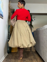 Unique Beaded Baggy Skirt