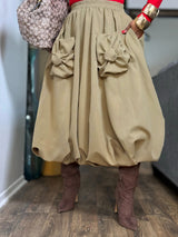 Unique Beaded Baggy Skirt