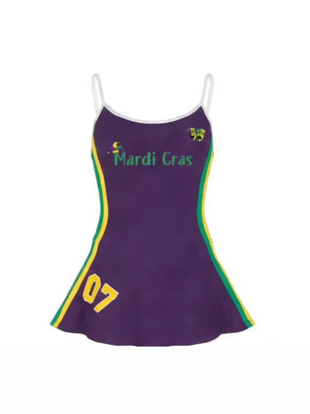 Print Sling Sport Mini Dress