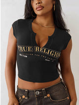 Cropped Graphic T-Shirt