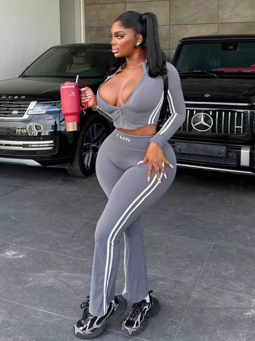 Stylish Athletic Two-Piece Set