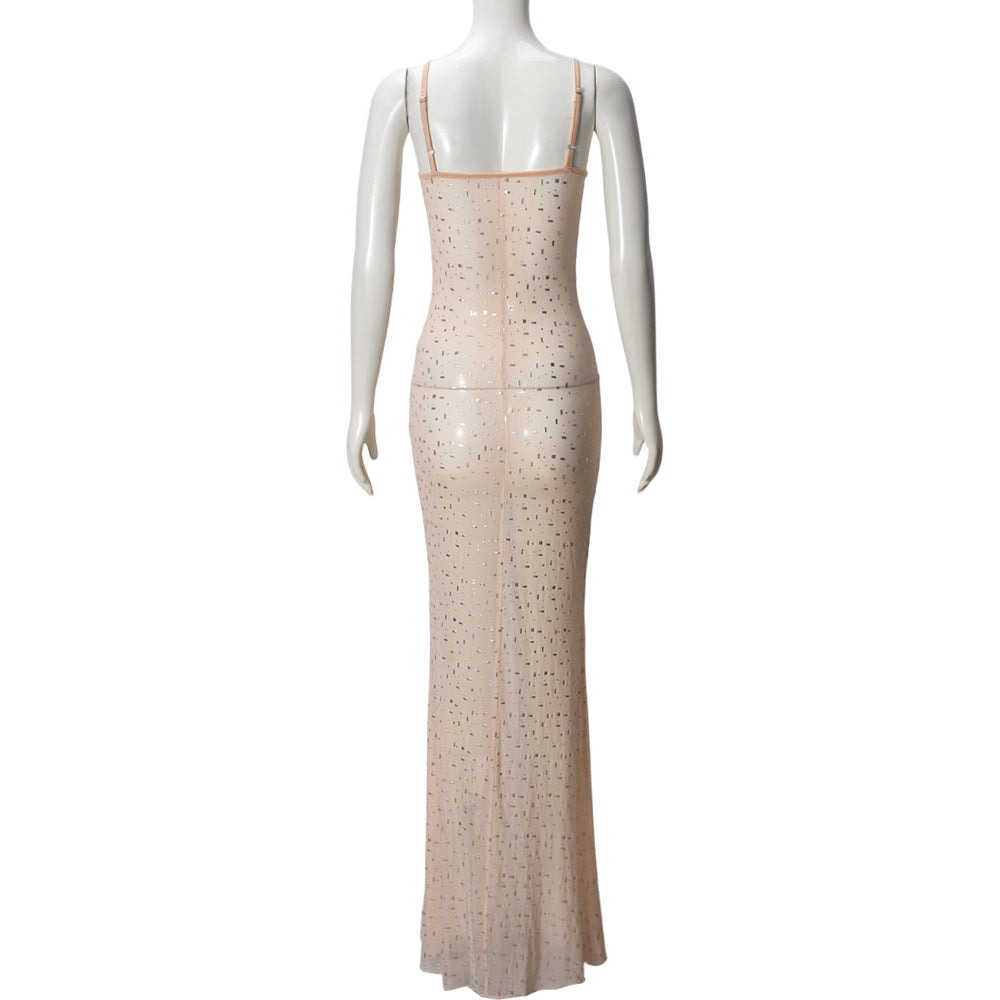 Elegant Sequin Maxi Dress