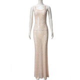 Elegant Sequin Maxi Dress