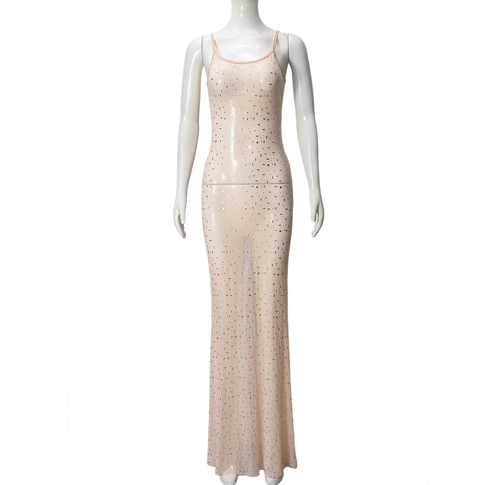 Elegant Sequin Maxi Dress