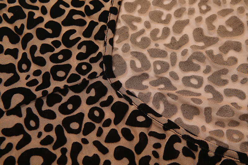 Leopard Print Halter Jumpsuit
