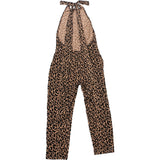 Leopard Print Halter Jumpsuit