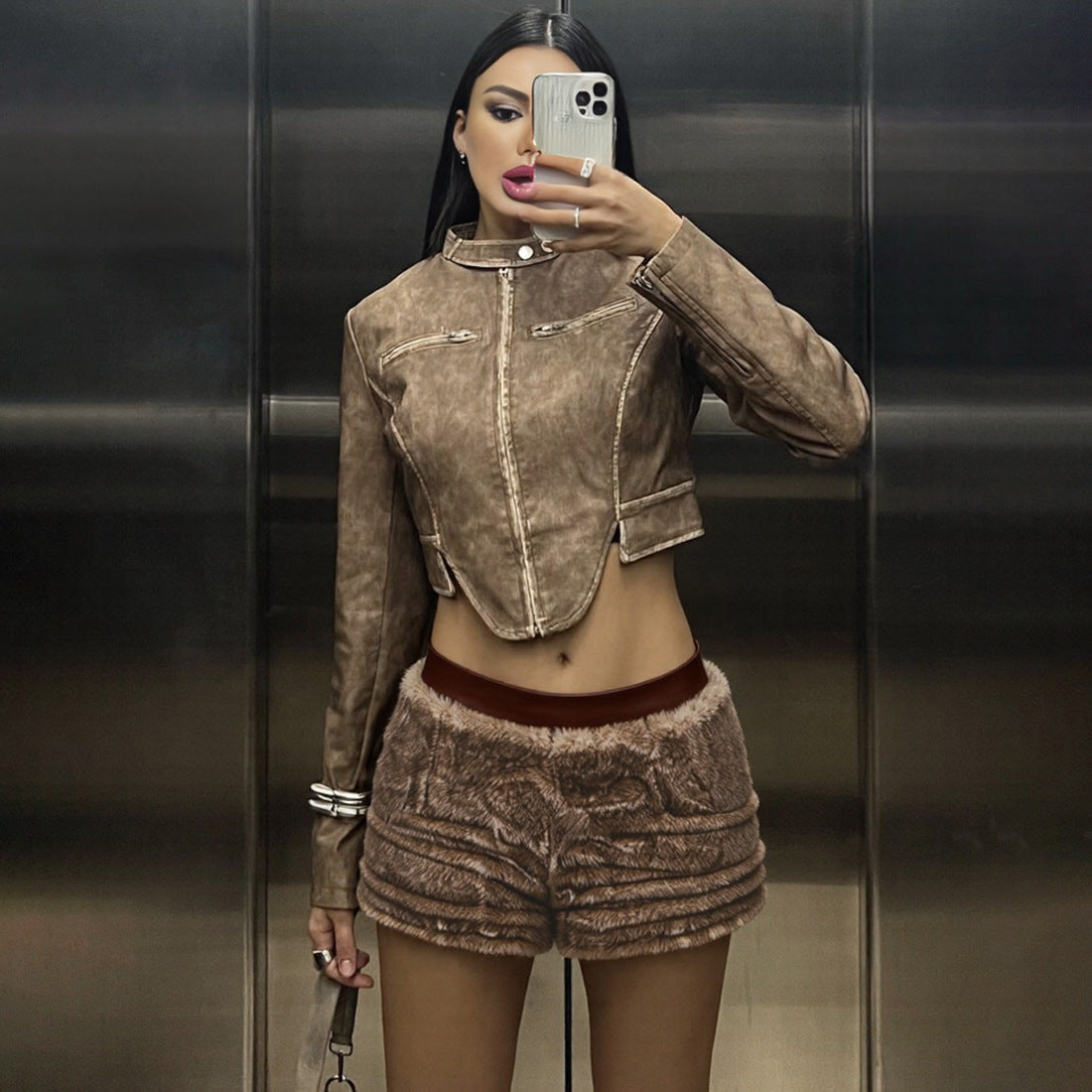 Cozy Faux Fur Shorts