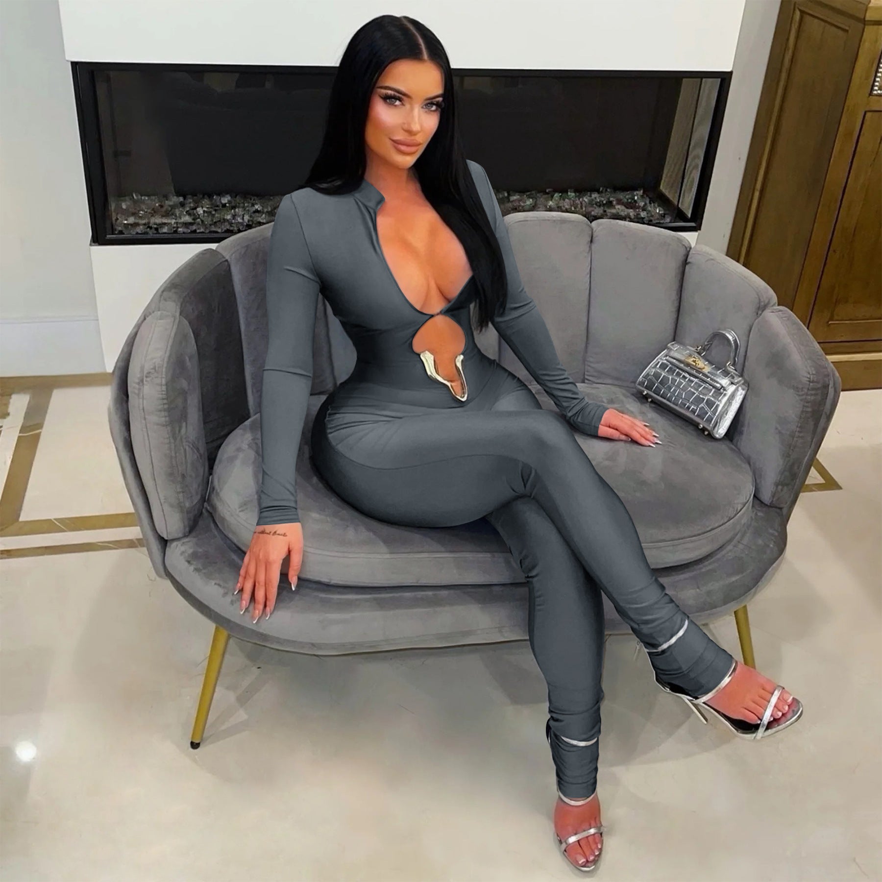 Elegant Cut-Out Jumpsuit
