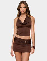 Elegant Draped Sleeveless Top