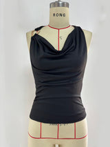 Elegant Draped Sleeveless Top