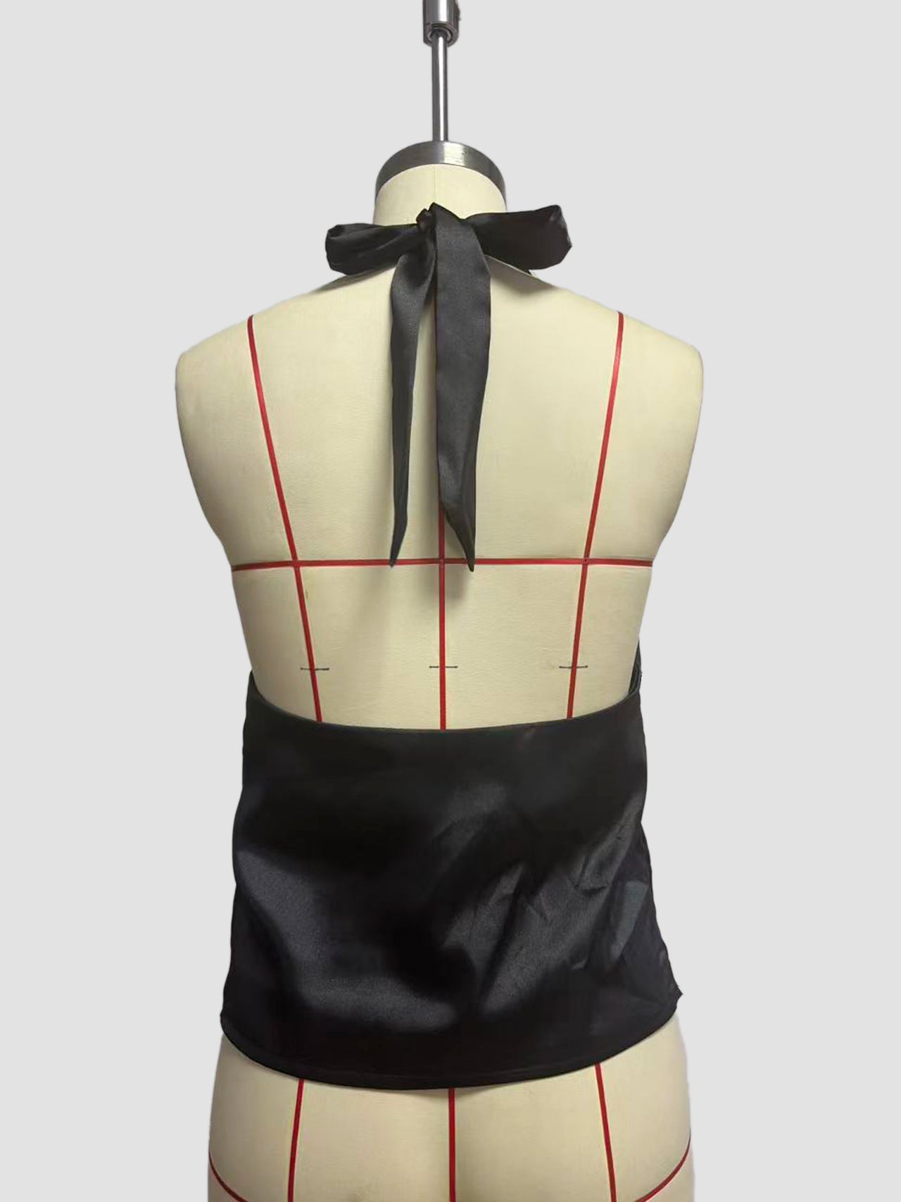 Sleek Black Halter Top