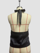 Sleek Black Halter Top